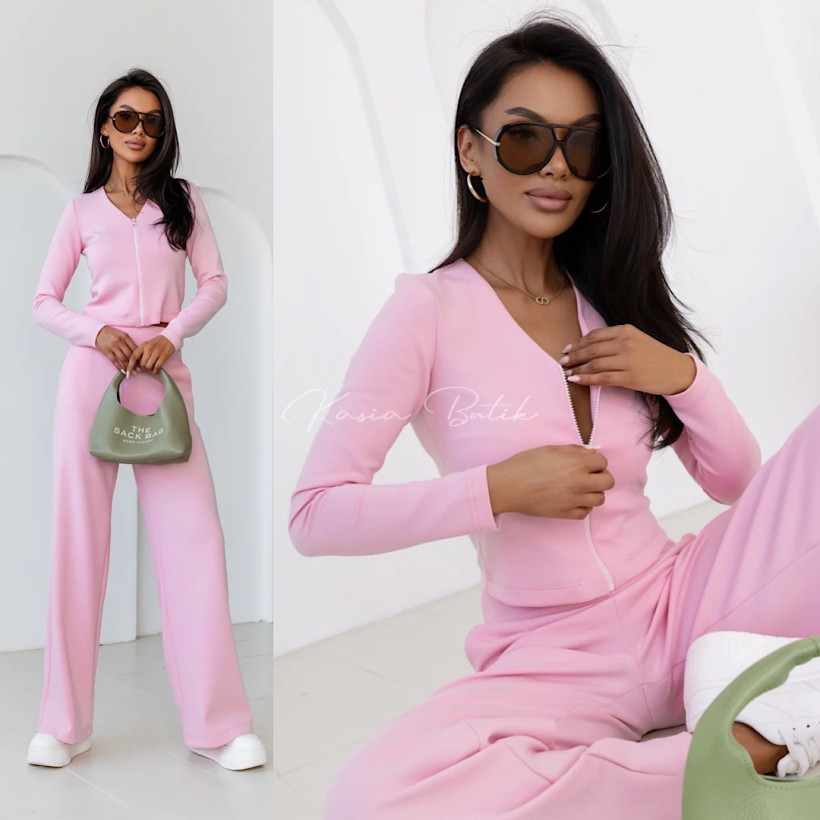 Komplet Wiskozowy Willow Cukierkowy Róż 