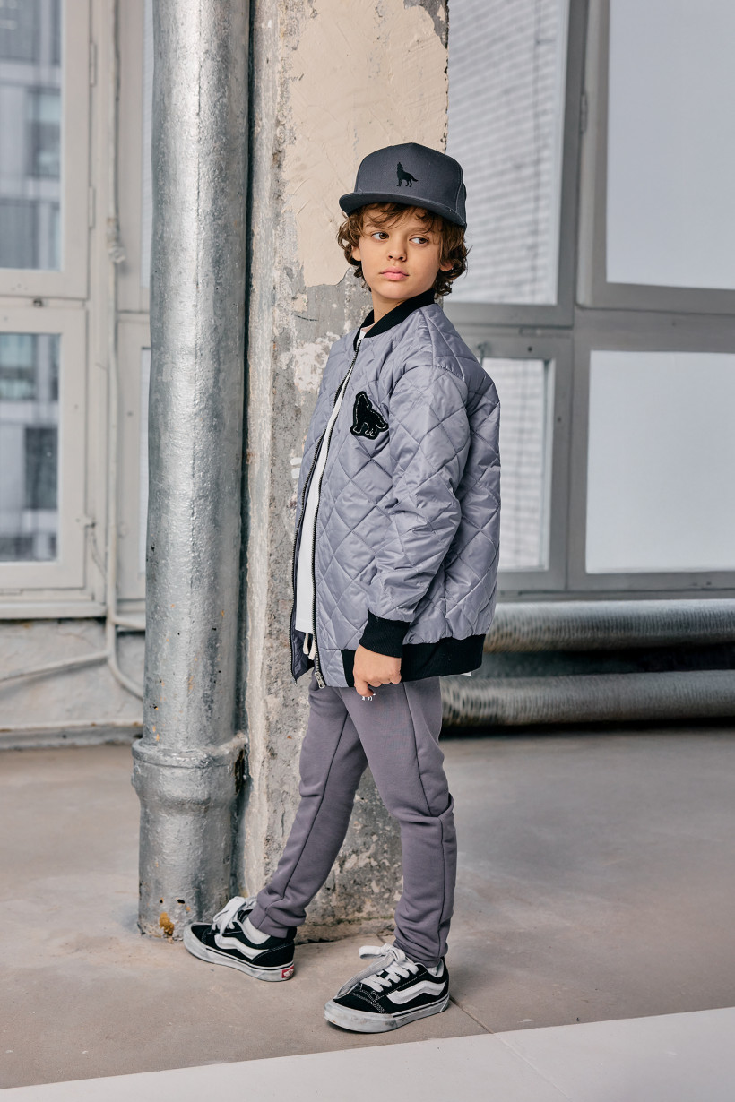 KURTKA PIKOWANA SZARA MASH MNIE