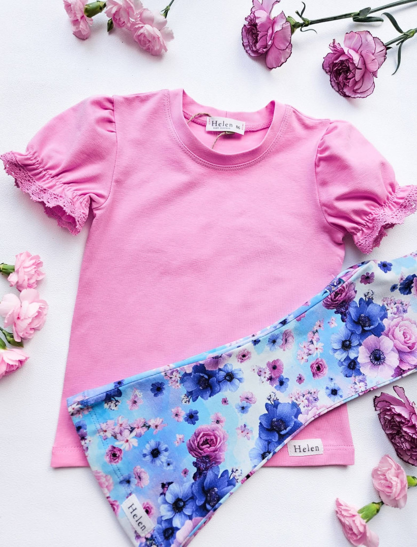 BLUZKA CUKIEREK BUFKA Z KORONKĄ HELEN