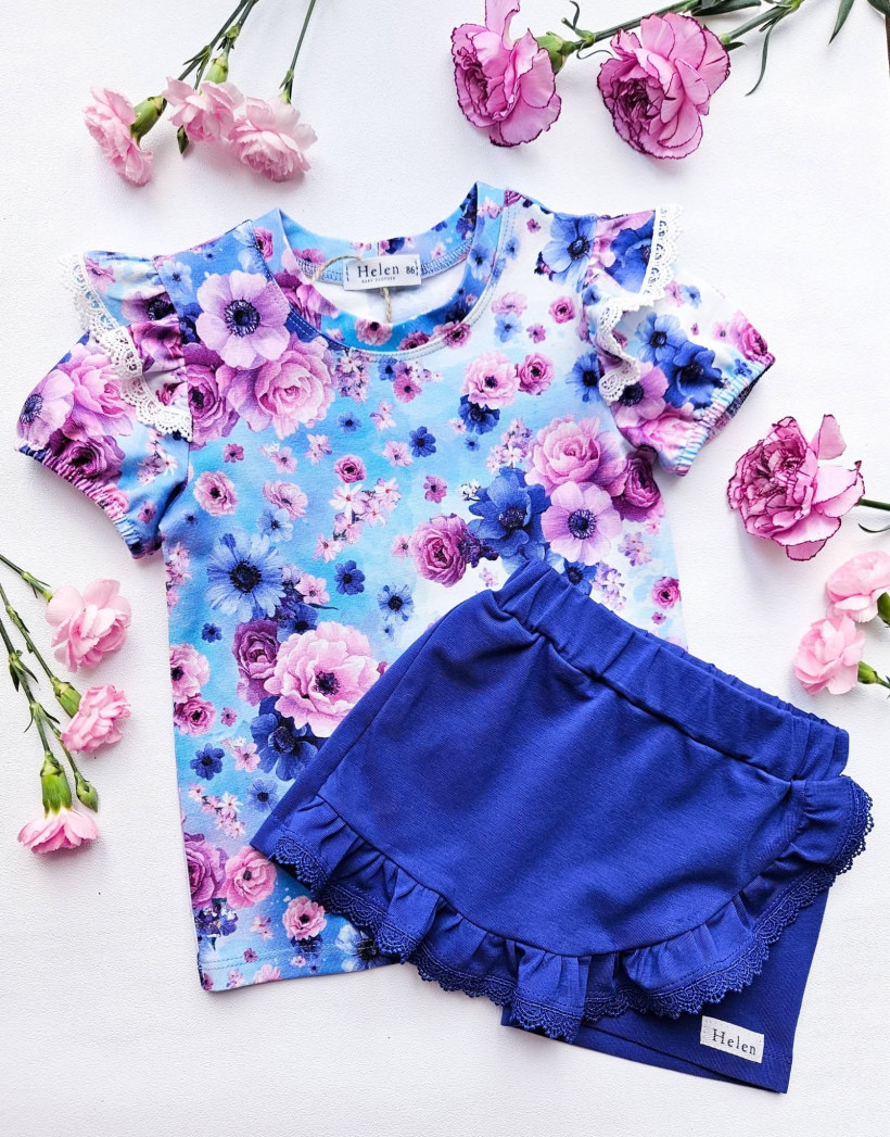 SPÓDNICO-SPODENKI CHABER Z FALBANKĄ I KORONKĄ HELEN