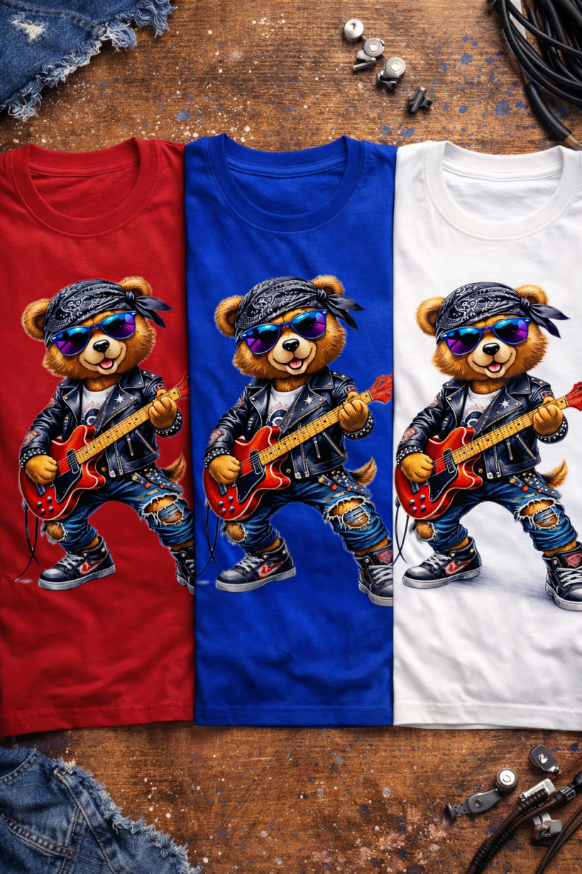 ZA T-shirt CHABER -  Miś gitara rock