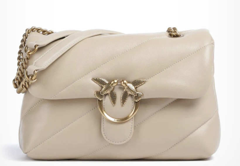 Torebka Pinko Love Puff Classic Cl. 100038 A0F2 Sheep Nappa beige