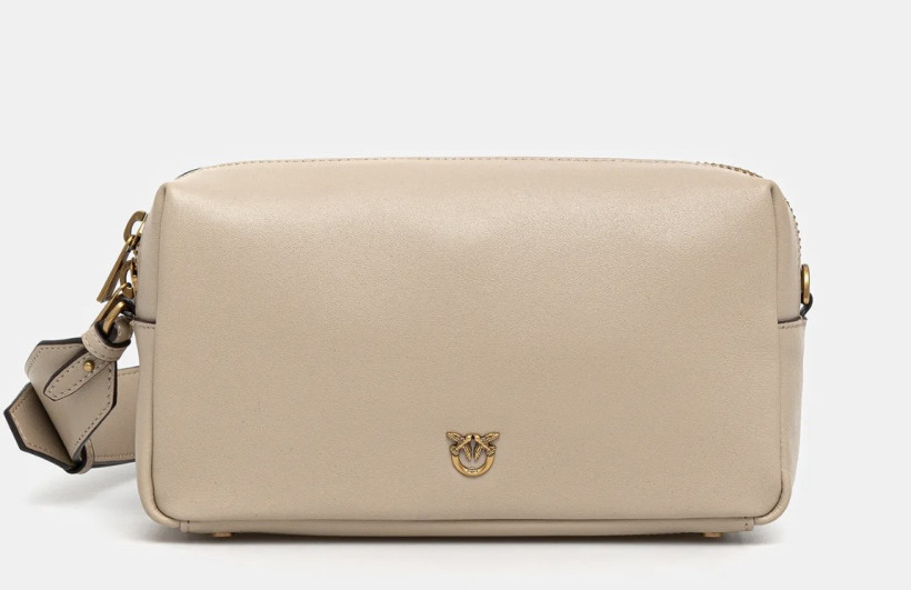 Torebka Pinko Shoulder Horizontal Vitello Morbido 106062 A0QO beige