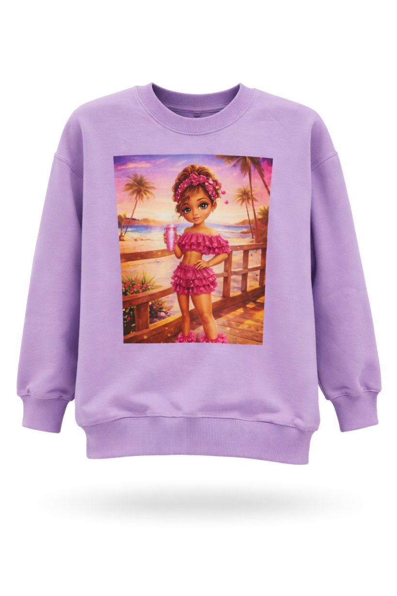 Bluza La binia fiolet dziewczyna wakacje DR