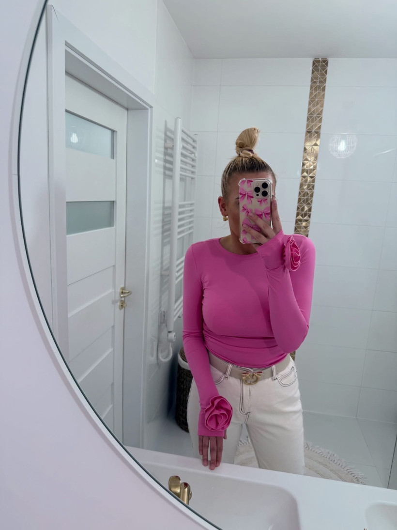 Bluzka Gold Lady Rose - barbi rózż
