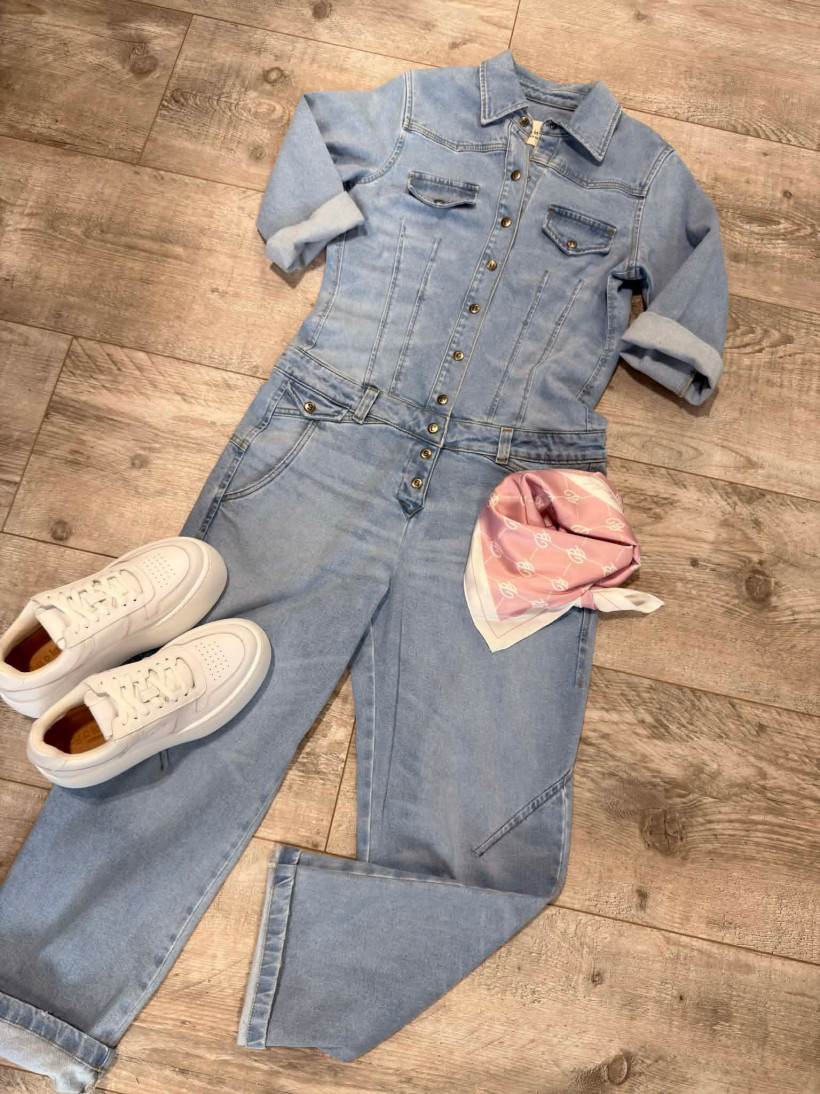 By o la la..! kombinezon jeansowy