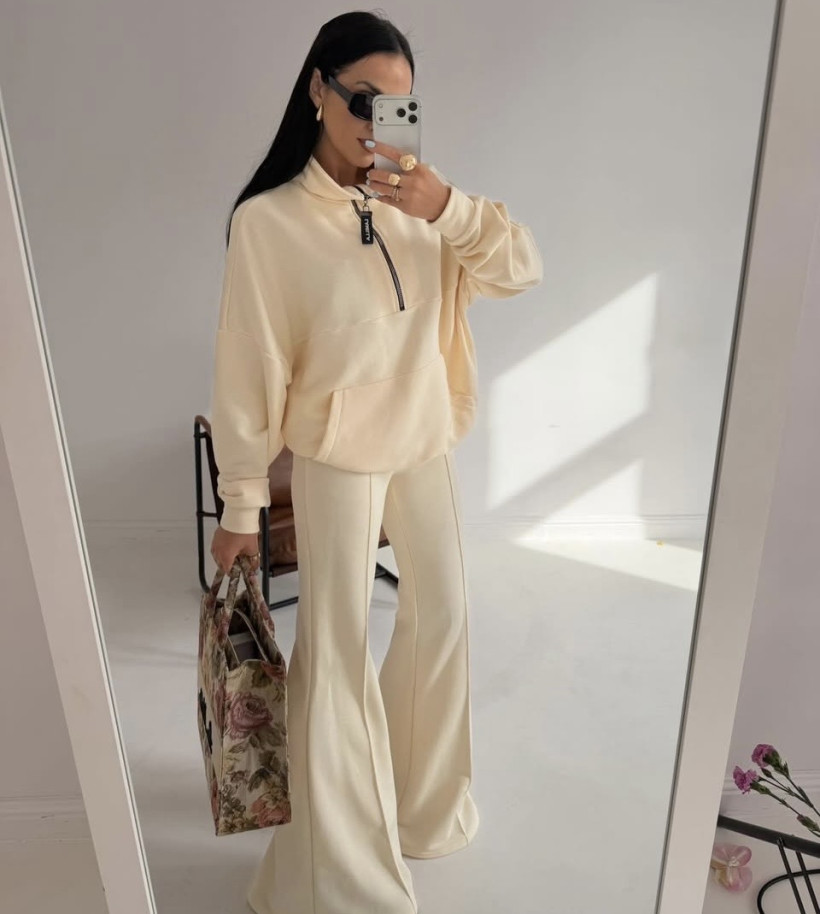 LA MILLA SPODNIE DZWONY MASEŁKO