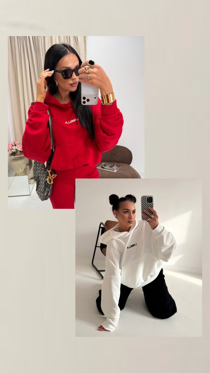 LA MILLA BLUZA KANGURKA DUŻE LOGO KOLORY