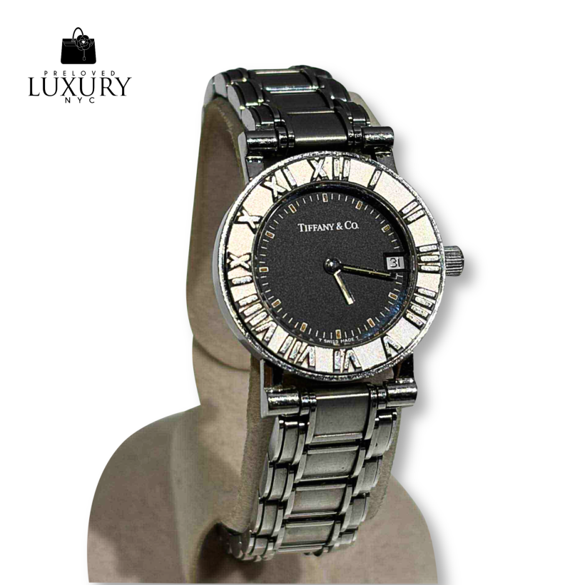 TIFFANY & CO Grey Stainless Steel Atlas Women's Wristwatch
