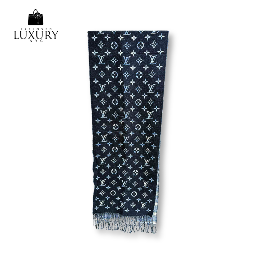 LOUIS VUITTON Tartan Monogram Gradiant Scarf