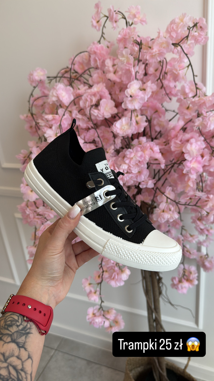 Trampki czarne 14638