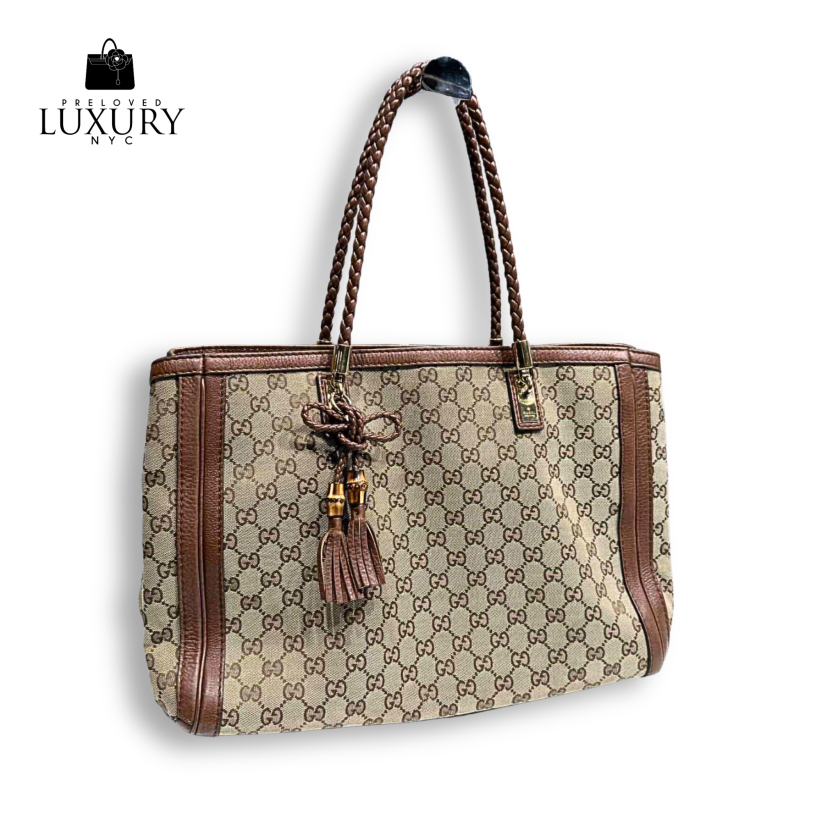 GUCCI GG Canvas Bella Tote Bag