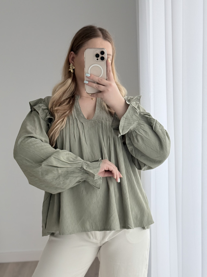 Bluzka boho khaki | mbym | ( XL) 