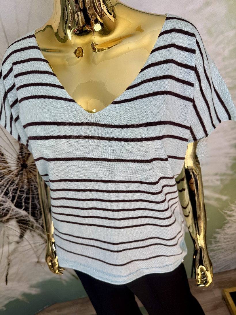 Bluzeczka Florka w cienkie paseczki Minouu