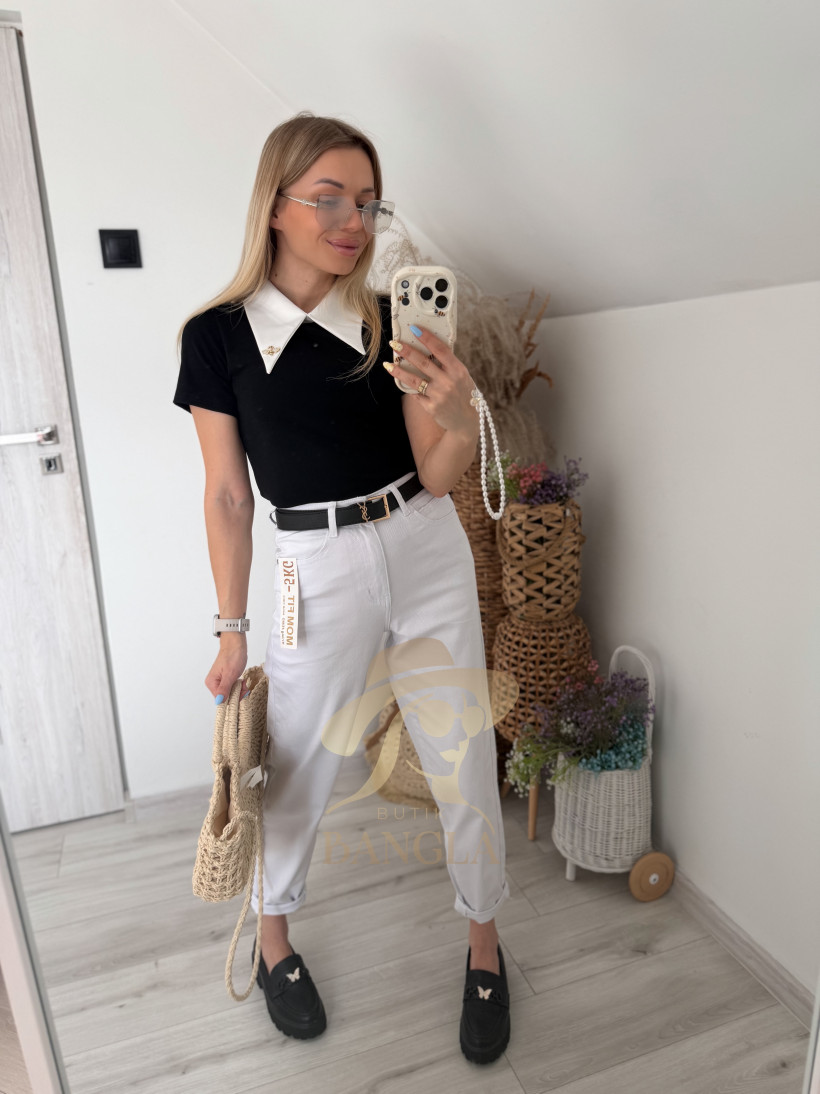Spodnie Trang Białe H388-16