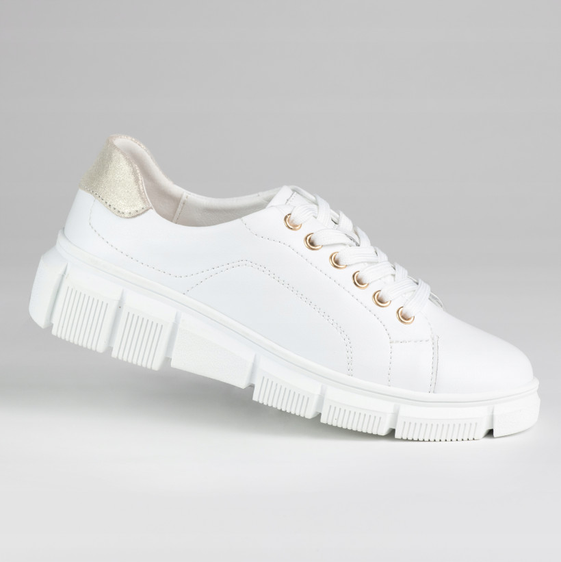 WYPRZEDAŻ  Sportowe damskie buty skóra naturalna GOODIN GD-PI2604