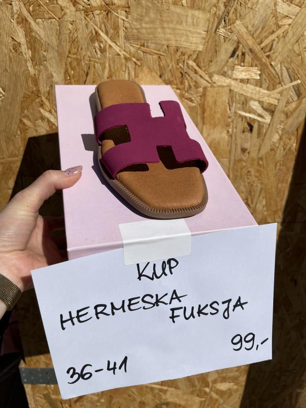 HERMESKA FUKSJA 02 crosta fuxia klapek hermes skóra