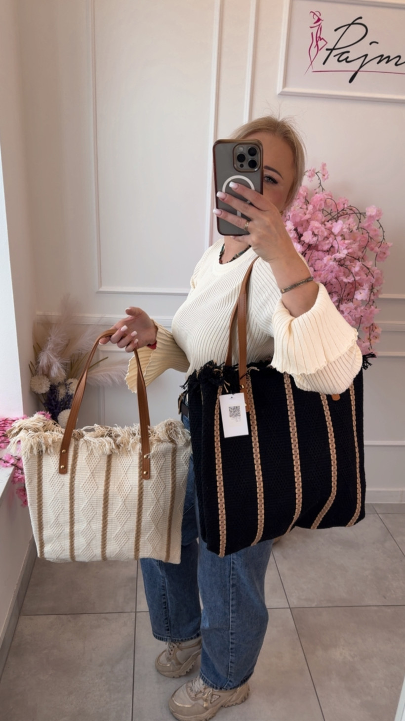 Torba pleciona w pasy 14651