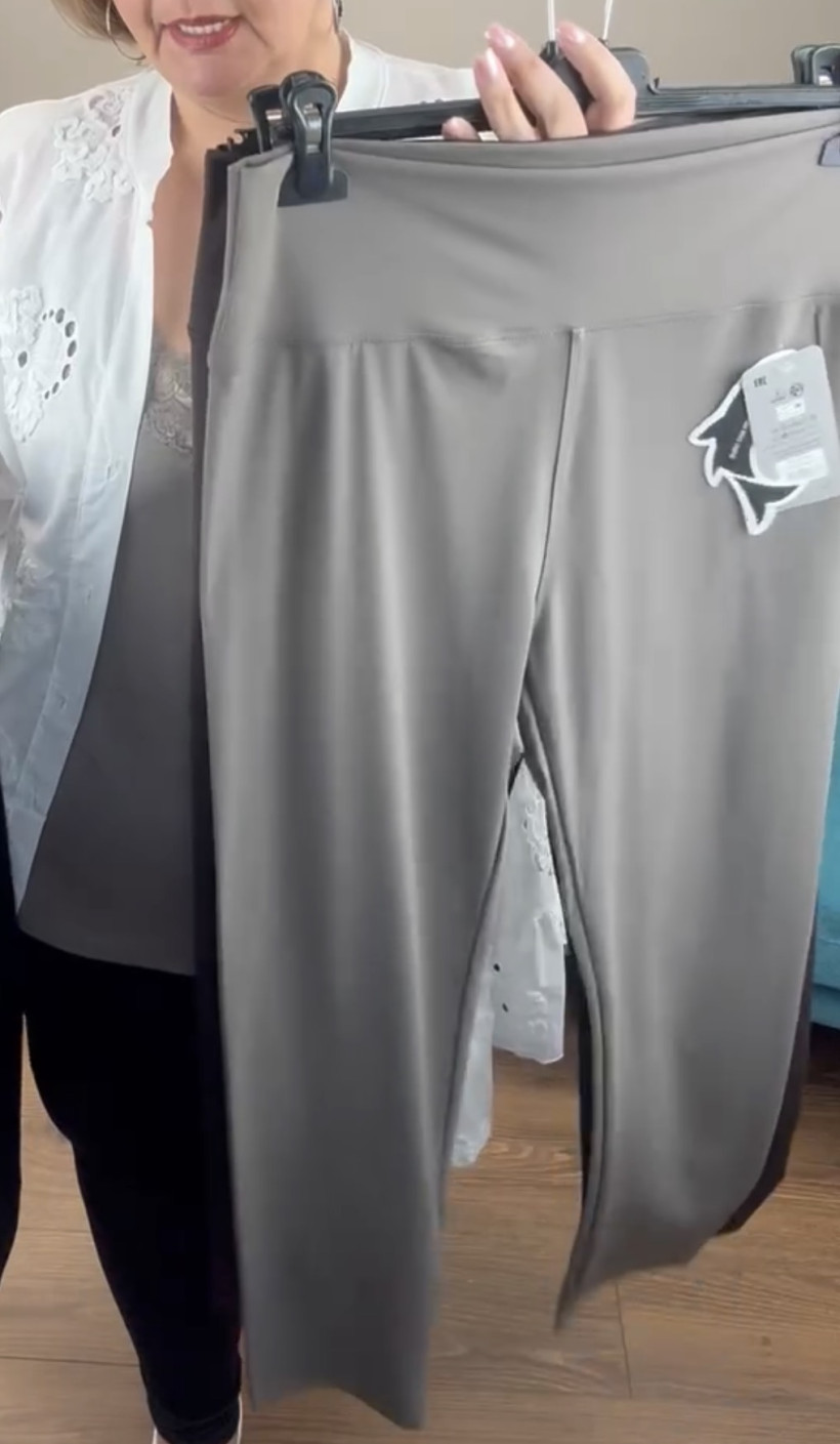 Leginsy gładkie szeroki pas "płetwonurka" -4/5xl // 5/6xl - 2603 - fango