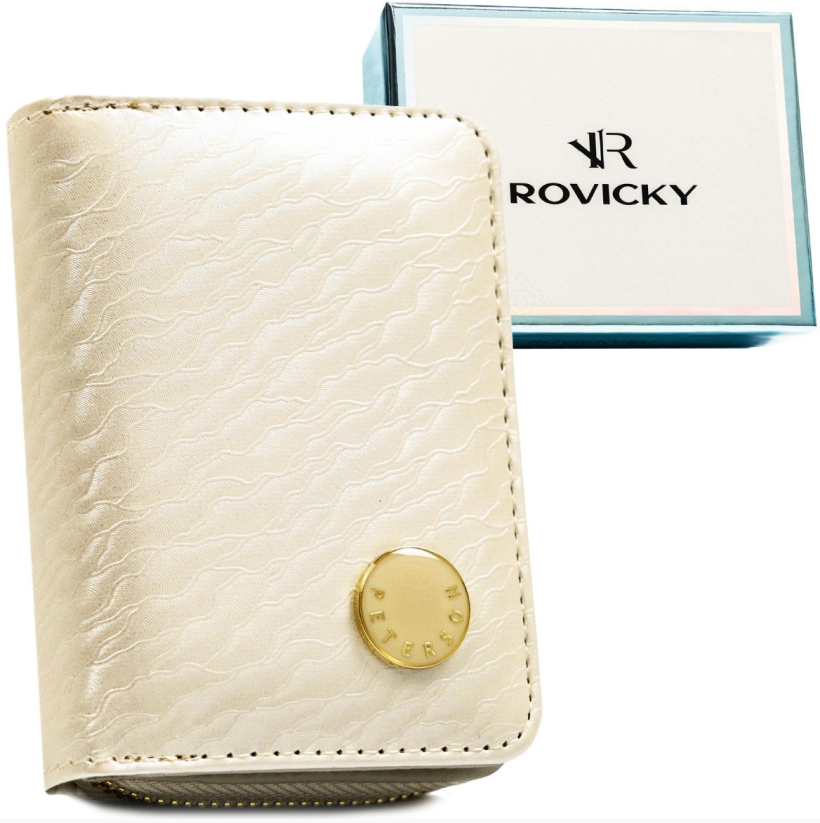 Mini portfel skórzany Peterson PX33-CNF wytłaczany