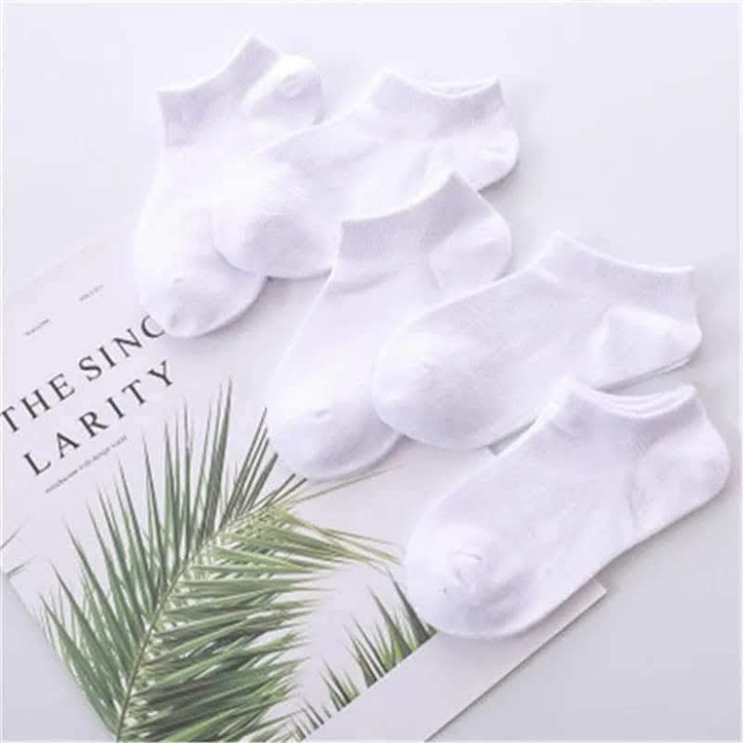 SKARPETKI STOPKI BAWEŁNIANE BIAŁE