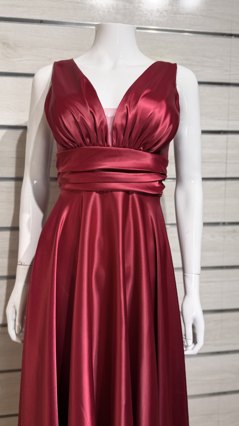 VESTIDO CINTURA DRAPEADA