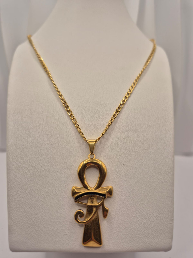 Naszyjnik ANKH Z OKIEM HORUSA