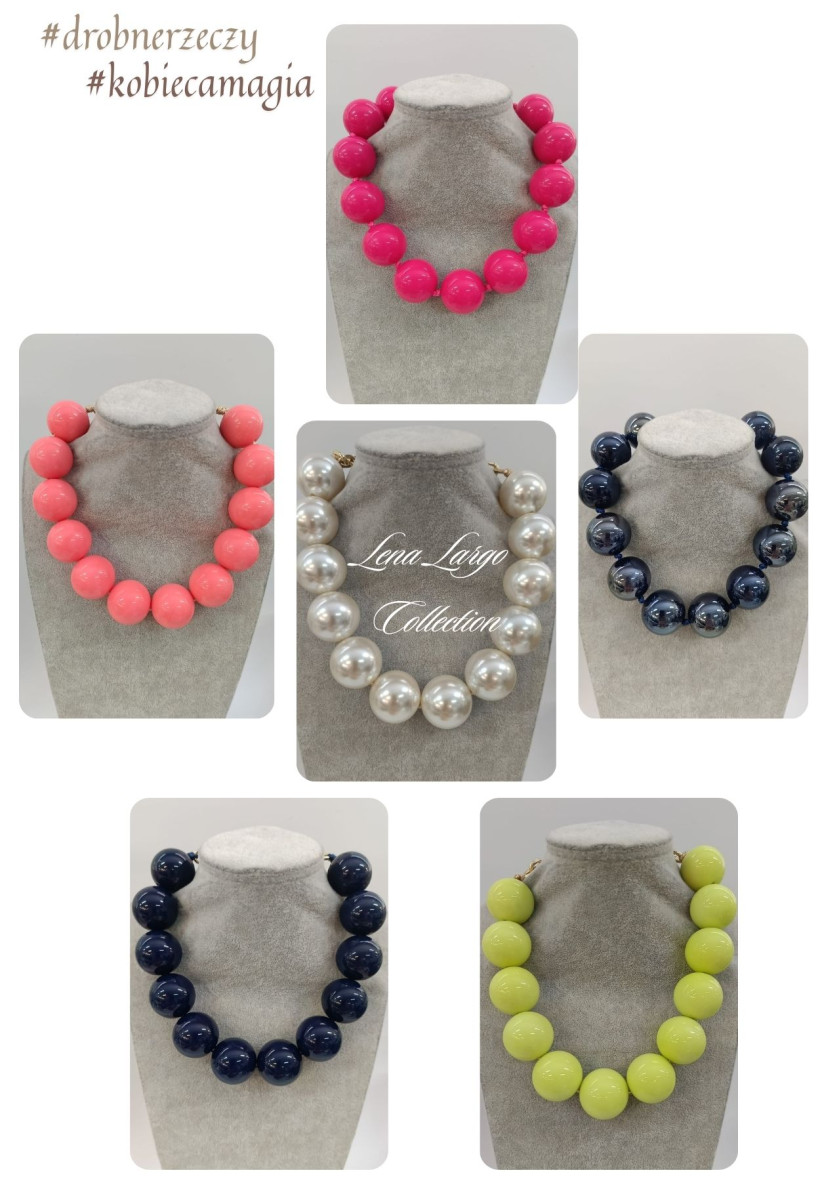 Naszyjnik, korale Folk