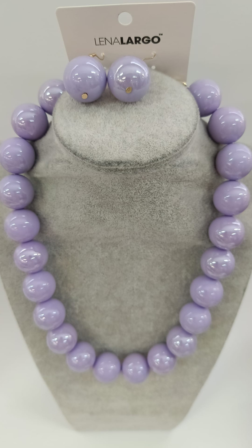 Komplet kolczyki + korale Merlin