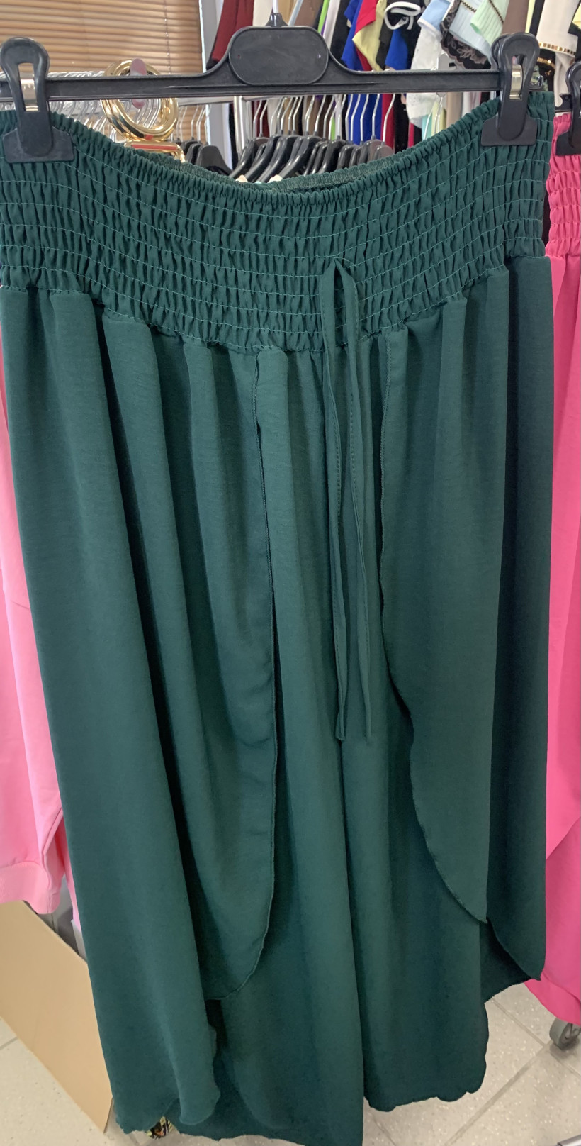 Italia nr.11 - Spodnie jednokolorowe alladynki - 661713 - butelkowa zieleń