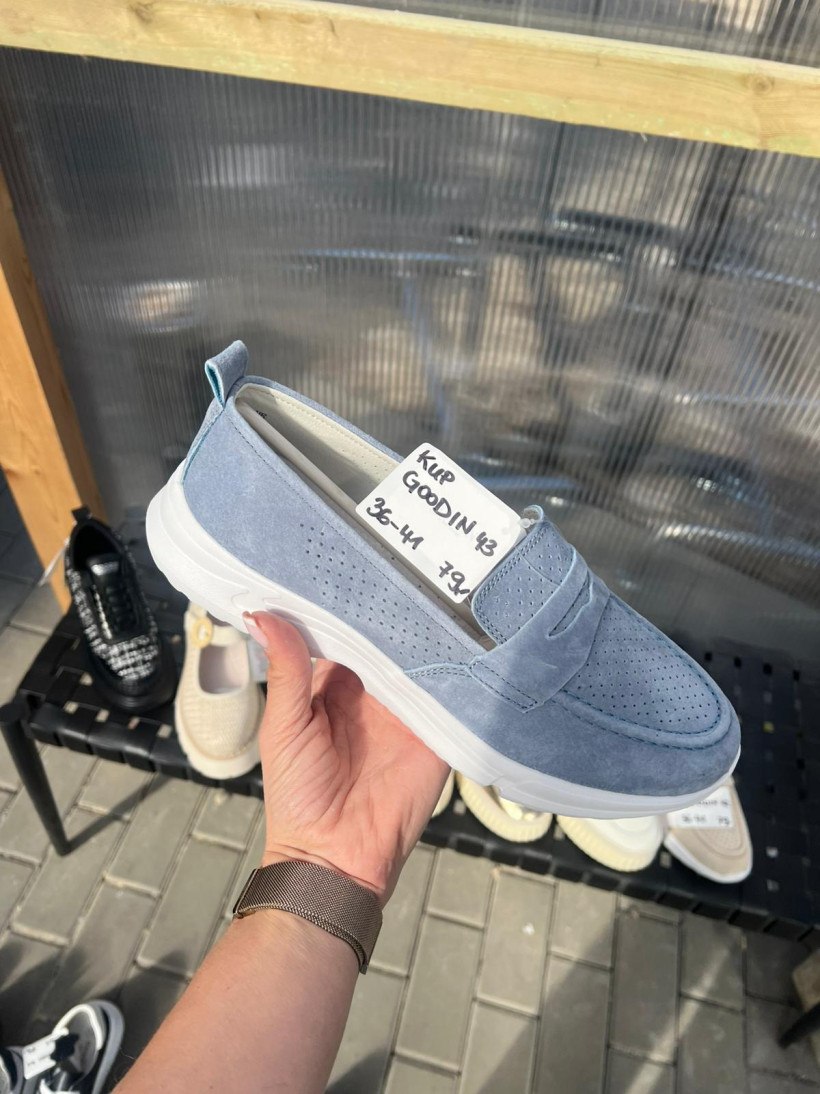 Goodin 43 mokasyn lekki niebieski GD-LX1037 Smoke blue