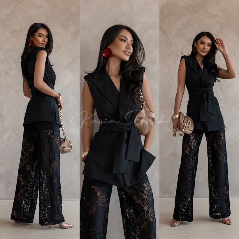 Komplet Wiskozowy Aura Czarny