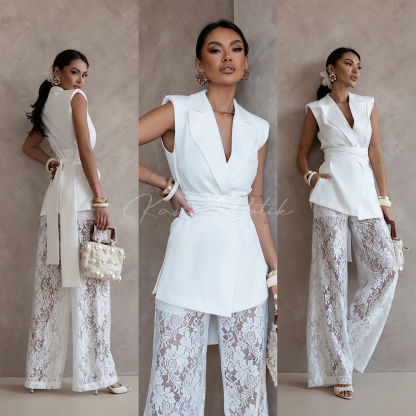 Komplet Wiskozowy Aura Śmietankowy