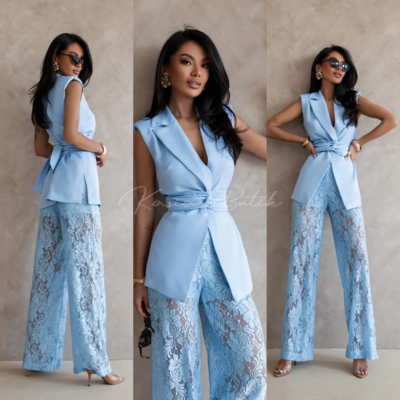 Komplet Wiskozowy Aura Baby Blue