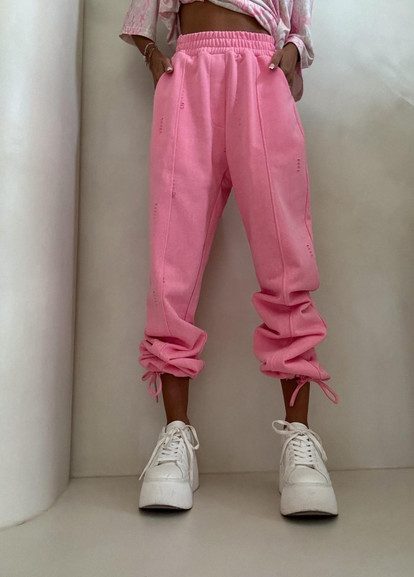 Spodnie By Me NARSE – różowe