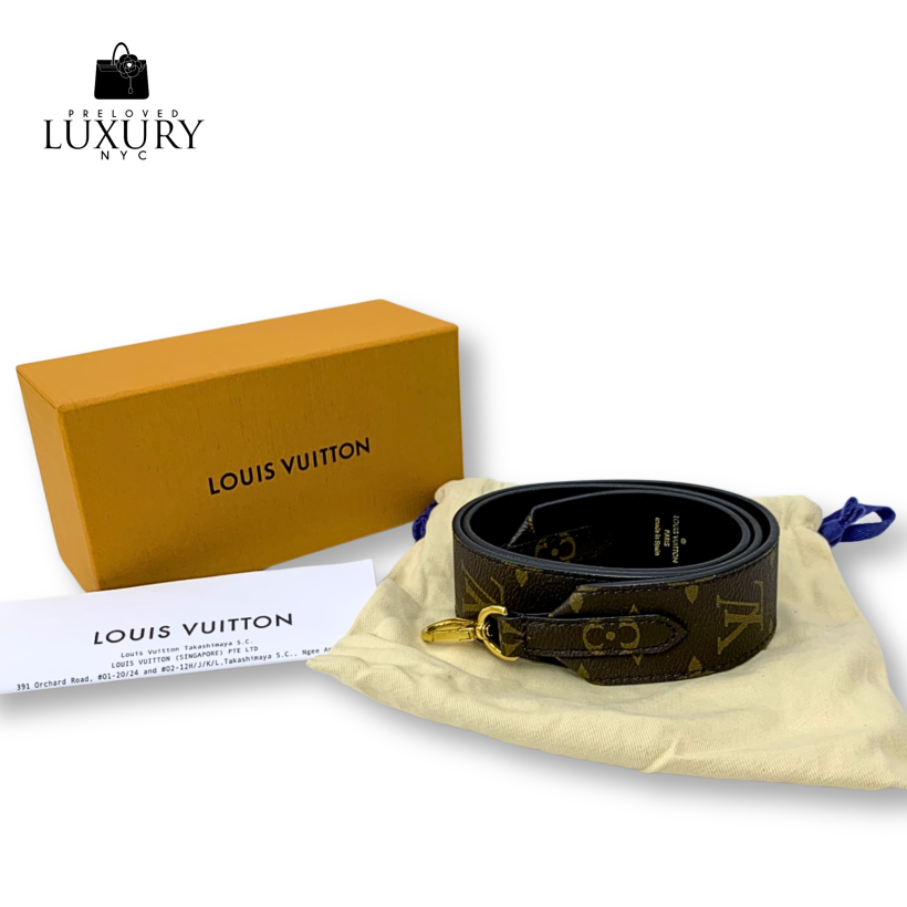  LOUIS VUITTON Accessory Monogram J02288 Strap Bandoulière Black