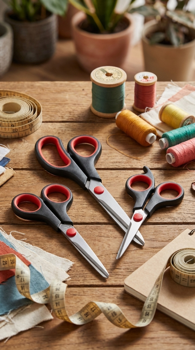 Nożyczki biurowe szkolne zestaw nożyczek 3 sztuki uniwersalne do szkoły