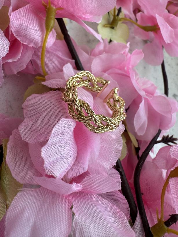 Pierścionek warkocz 13705 U