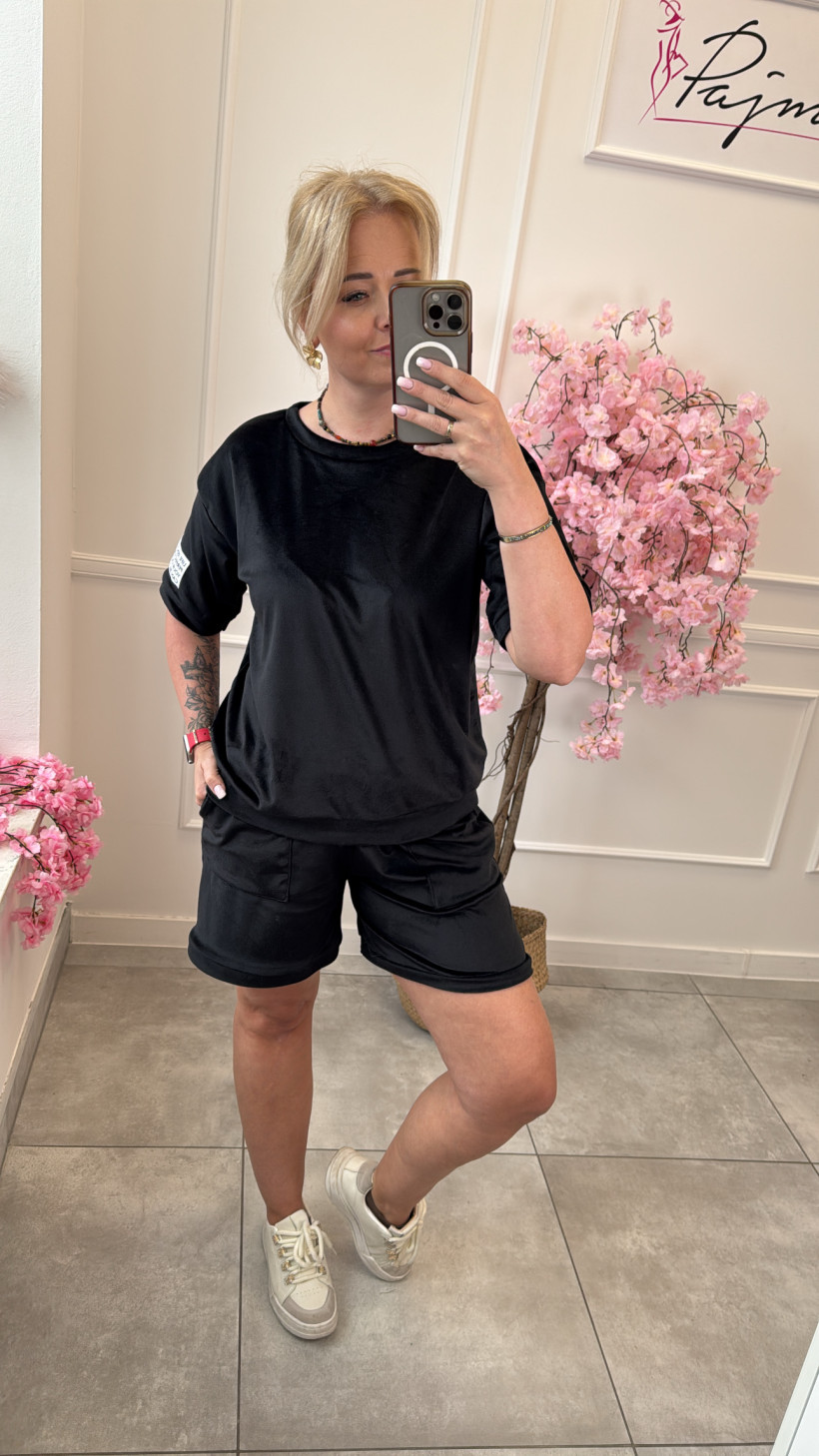 Komplet welurowy krótki 14670