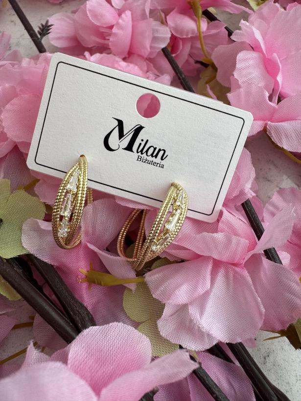 Kolczyki przeplatane 14098 T