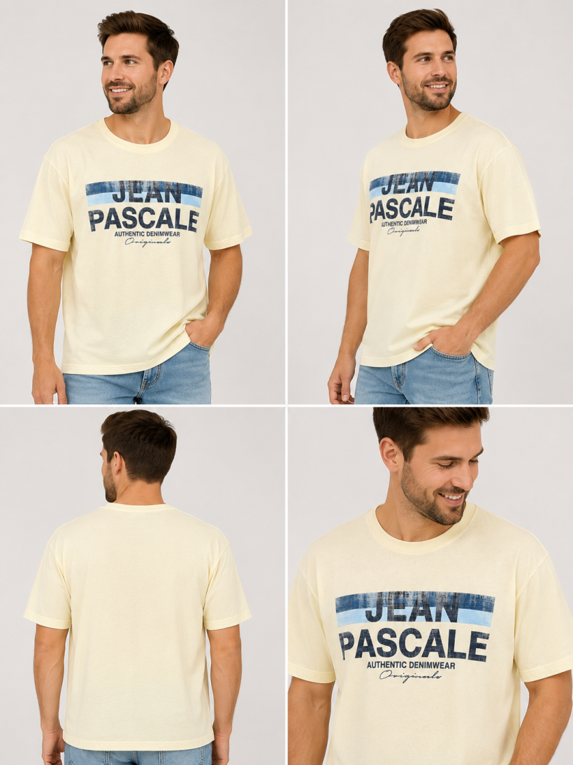 T-shirt męski Jean Pascale XXL66-70/70 cm 
