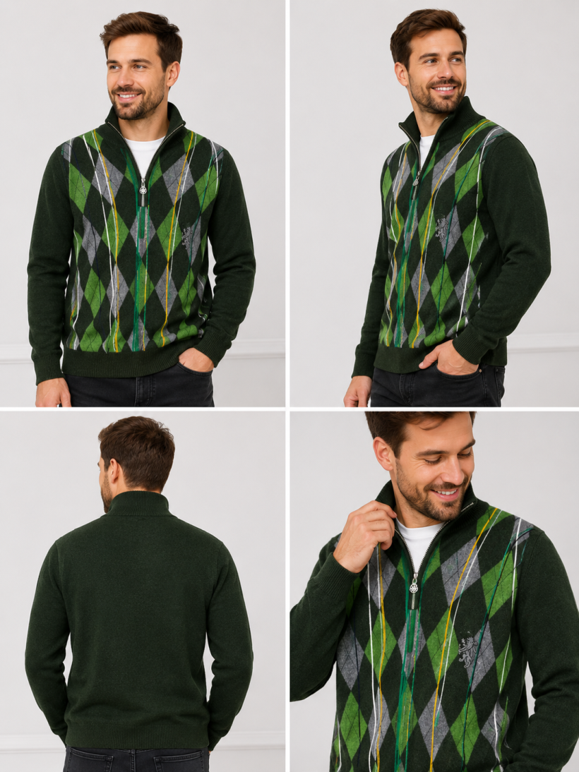 Sweter męski półgolf – rozmiar XL (58-60/66/65cm)