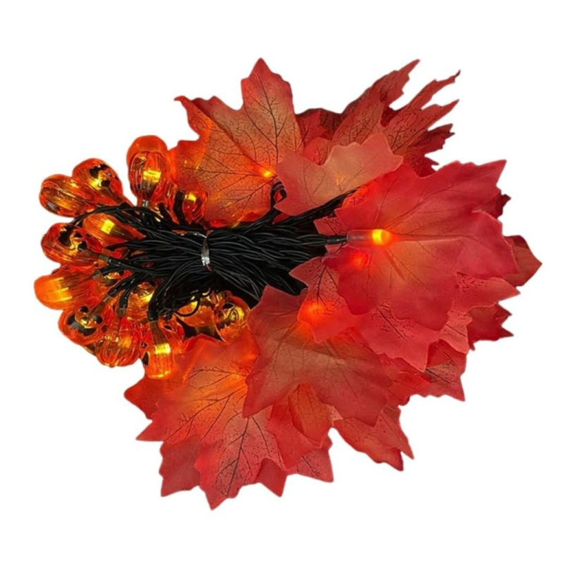 Solarne światełka z dyniami