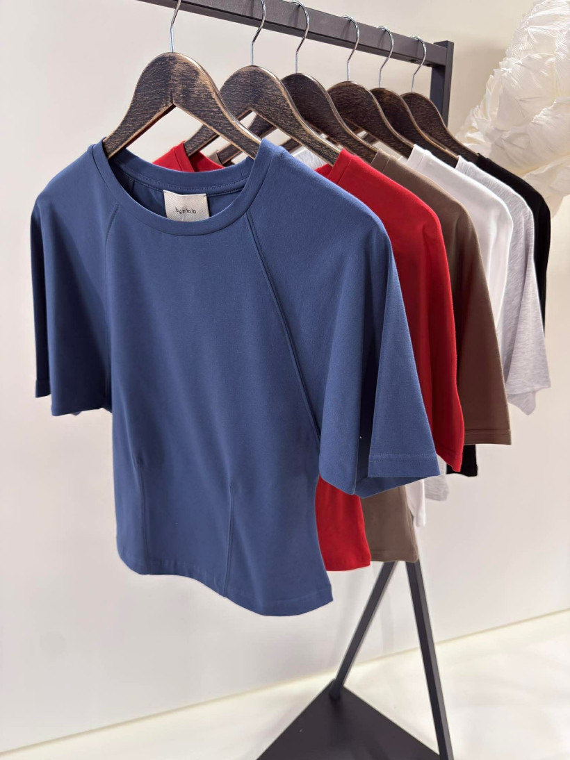 By o la la..! t-shirt taliowany