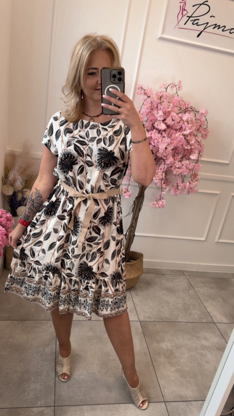 Sukienka wiązana wzory 14680