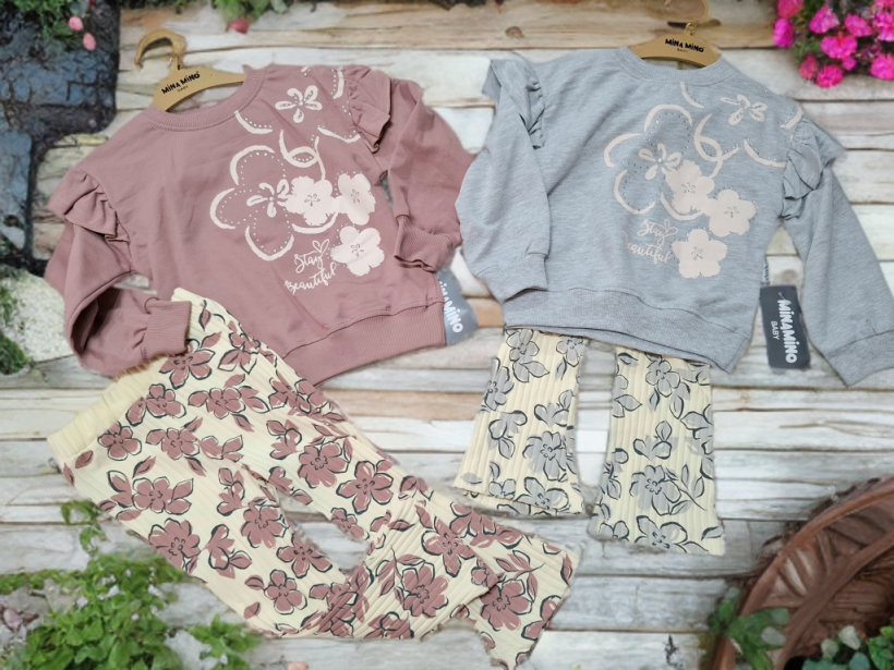 Komplet bluza i dzwony prążek 92-104cm