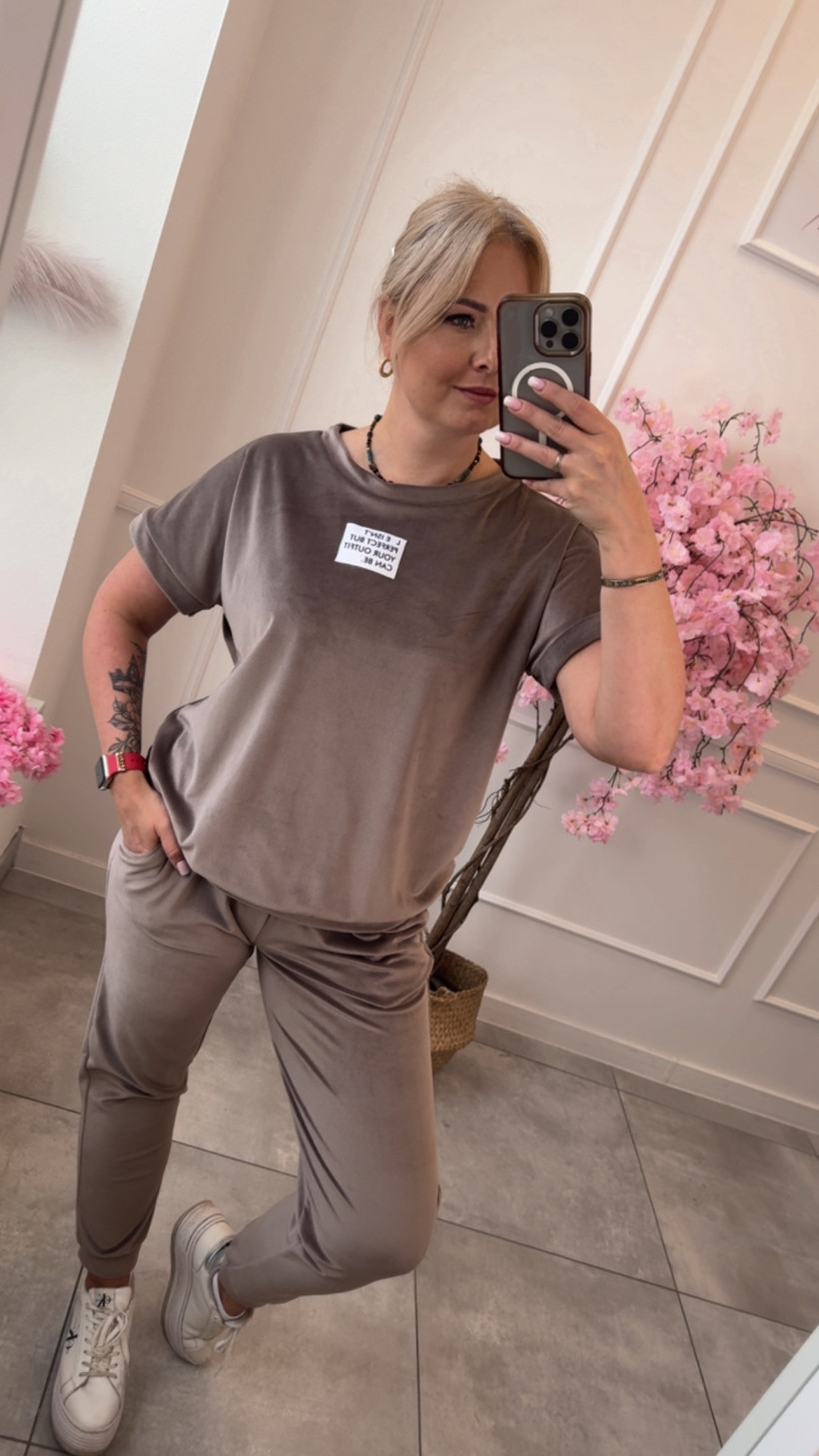 Komplet dresowy welur 14676