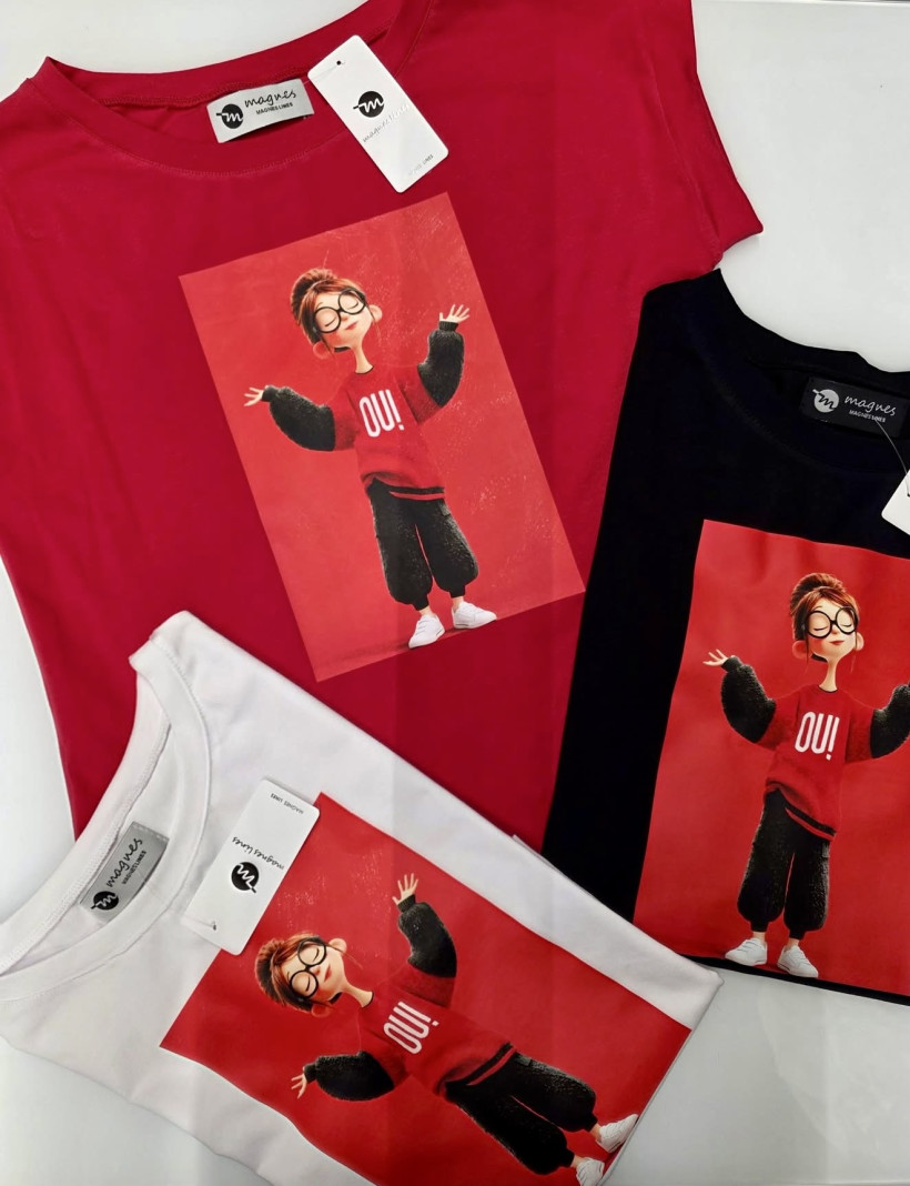 T-shirt QUI Magnes Lines 