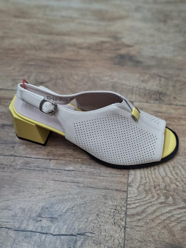 ZOLTY -buty skórzane GOODIN OBCAS REZERWA