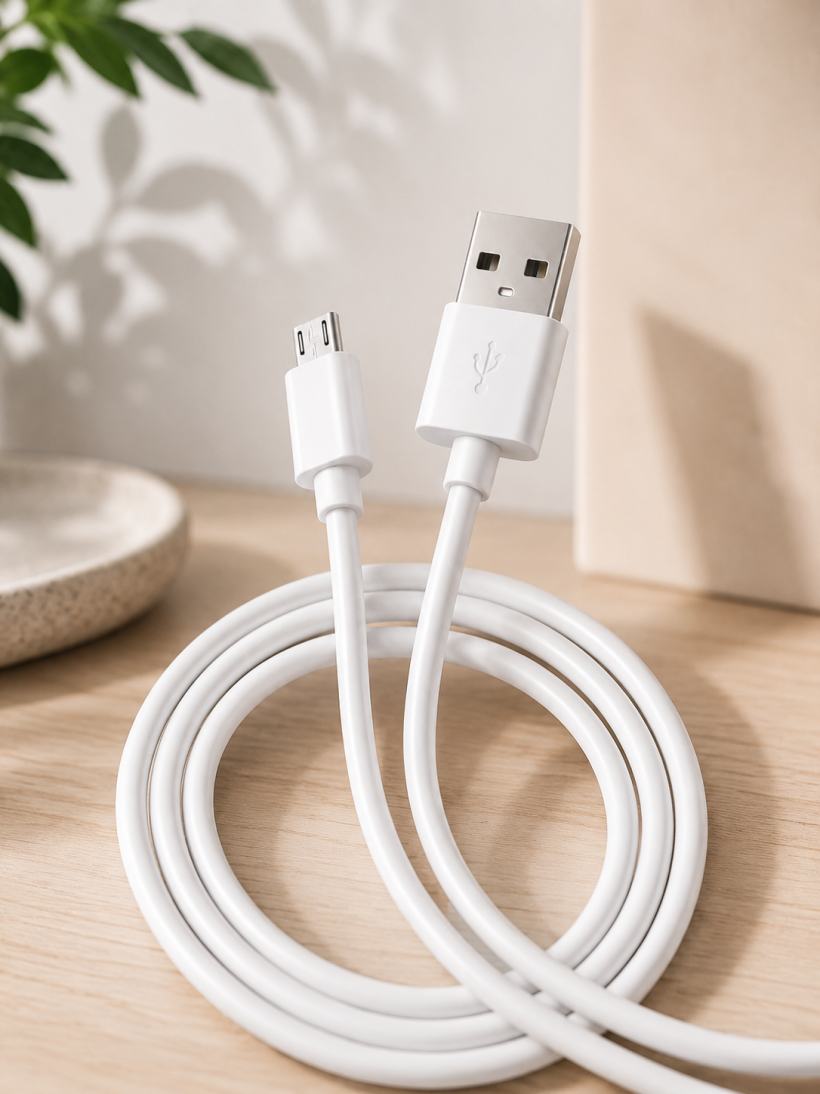 Kabel Micro USB szybkie ładowanie 2A biały 1m